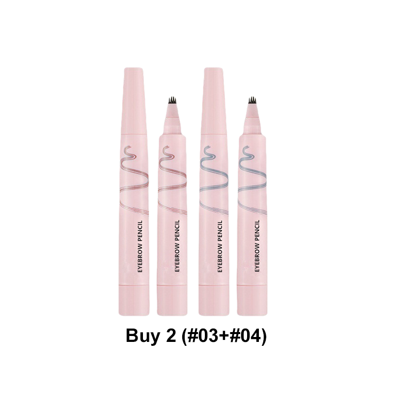 ✏️ Firtannet brynspenn – vanntett, smudgesikker, 24 timers hold. 5 nyanser for naturlige eller dristige bryn! ✨💧