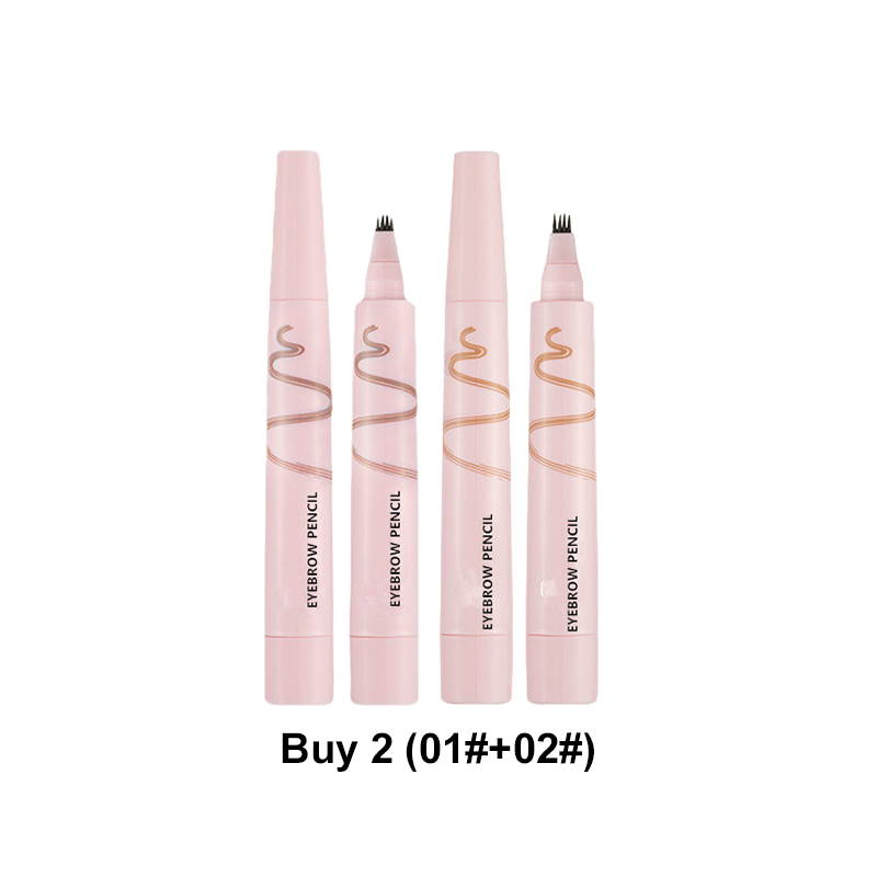 ✏️ Firtannet brynspenn – vanntett, smudgesikker, 24 timers hold. 5 nyanser for naturlige eller dristige bryn! ✨💧