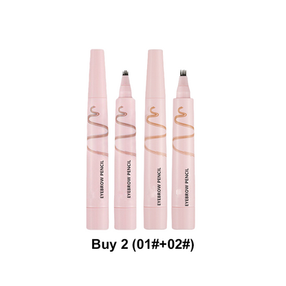 ✏️ Firtannet brynspenn – vanntett, smudgesikker, 24 timers hold. 5 nyanser for naturlige eller dristige bryn! ✨💧