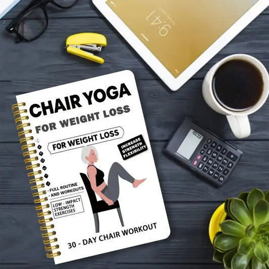 Stol Yoga Spiral Notatbok for Vekttap