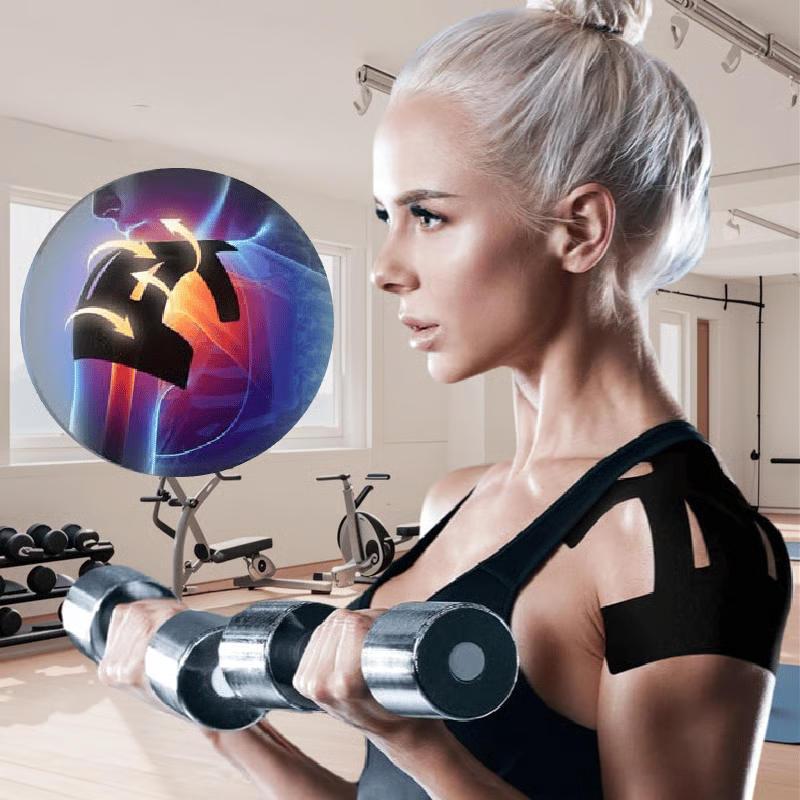 💥TILBUD DU MÅ GLIPP AV: 50 % RABATT🔥Forhåndskuttede elastiske kinesiologitaper for skulderstøtte