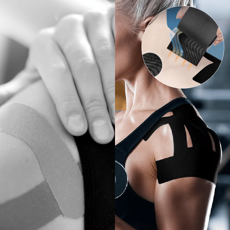 💥TILBUD DU MÅ GLIPP AV: 50 % RABATT🔥Forhåndskuttede elastiske kinesiologitaper for skulderstøtte