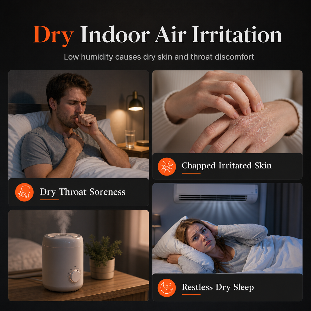 🔥 50 % rabatt nå! 💨 Luftfukter med peisflamme-effekt – aromadiffuser, lys som synkroniseres med musikk og stillegående drift – for soverom, kontor og yoga 🌙
