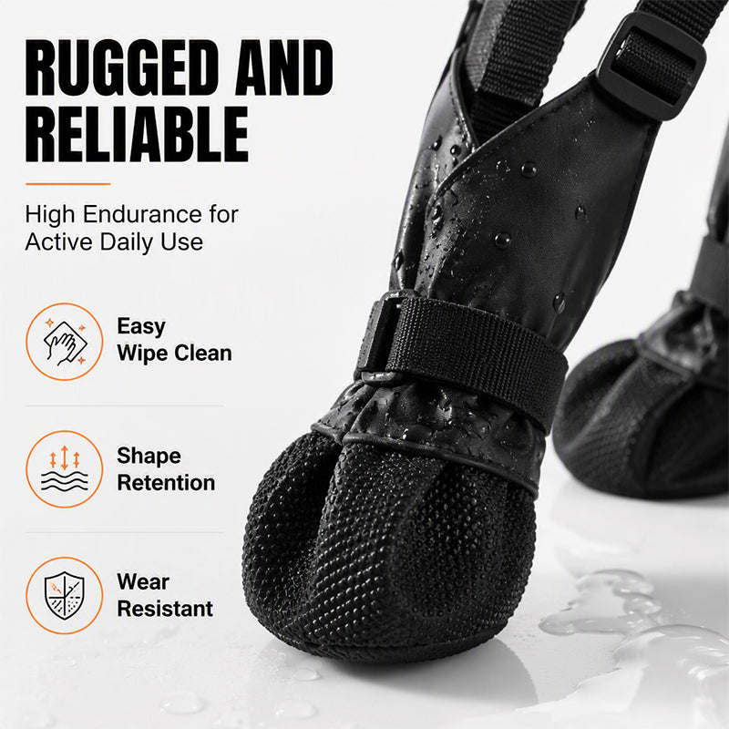 Waterproof Anti-Drop Dog Boots with Adjustable Harness Suspender
