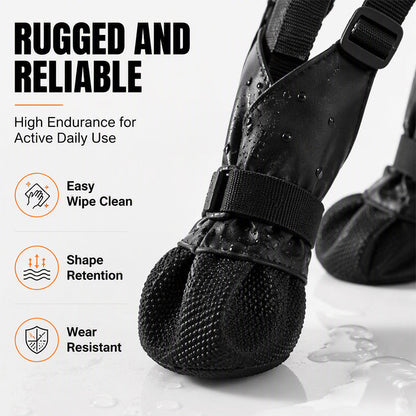 Waterproof Anti-Drop Dog Boots with Adjustable Harness Suspender