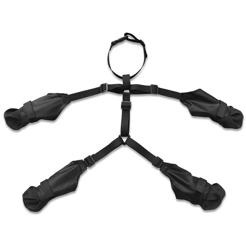 Waterproof Anti-Drop Dog Boots with Adjustable Harness Suspender
