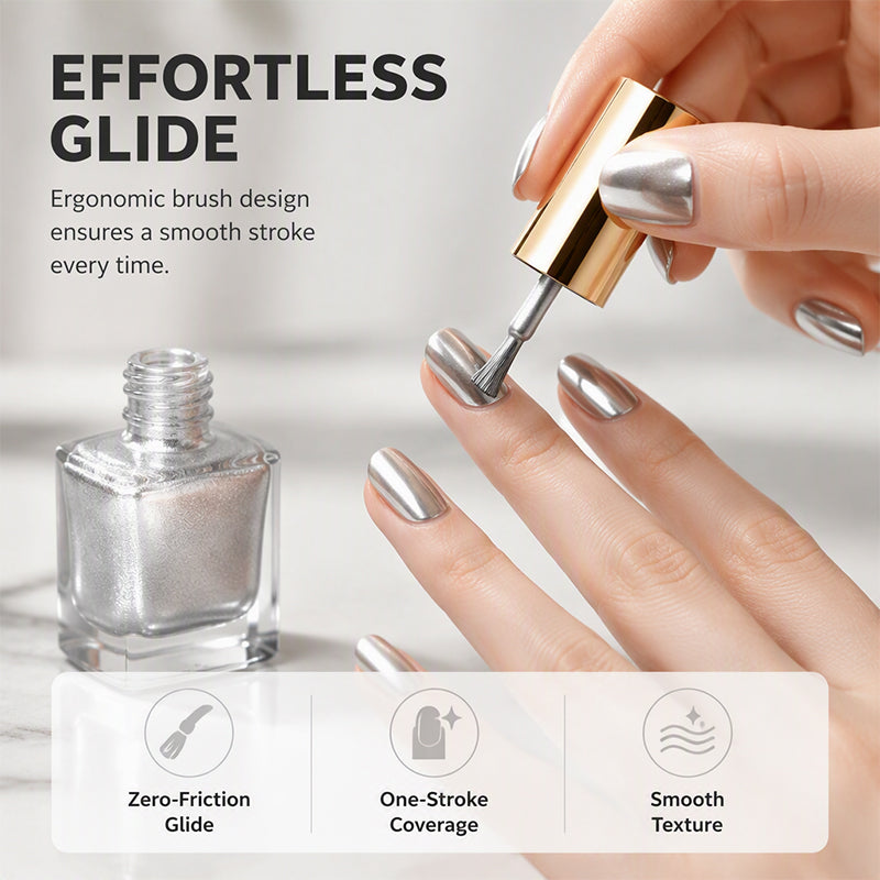 💅🔥 50 % RABATT!  Langvarig neglelakk uten herding – uten UV-lampe, tørker raskt i luften, flisebestandig farge med høy glans, jevn påføring, salongkvalitet for hjemmebruk ✨