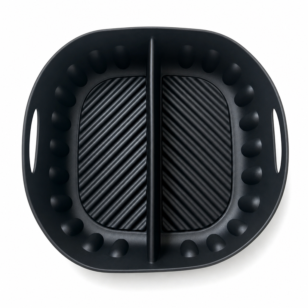 Gjenbrukbar delt silikonform til airfryer