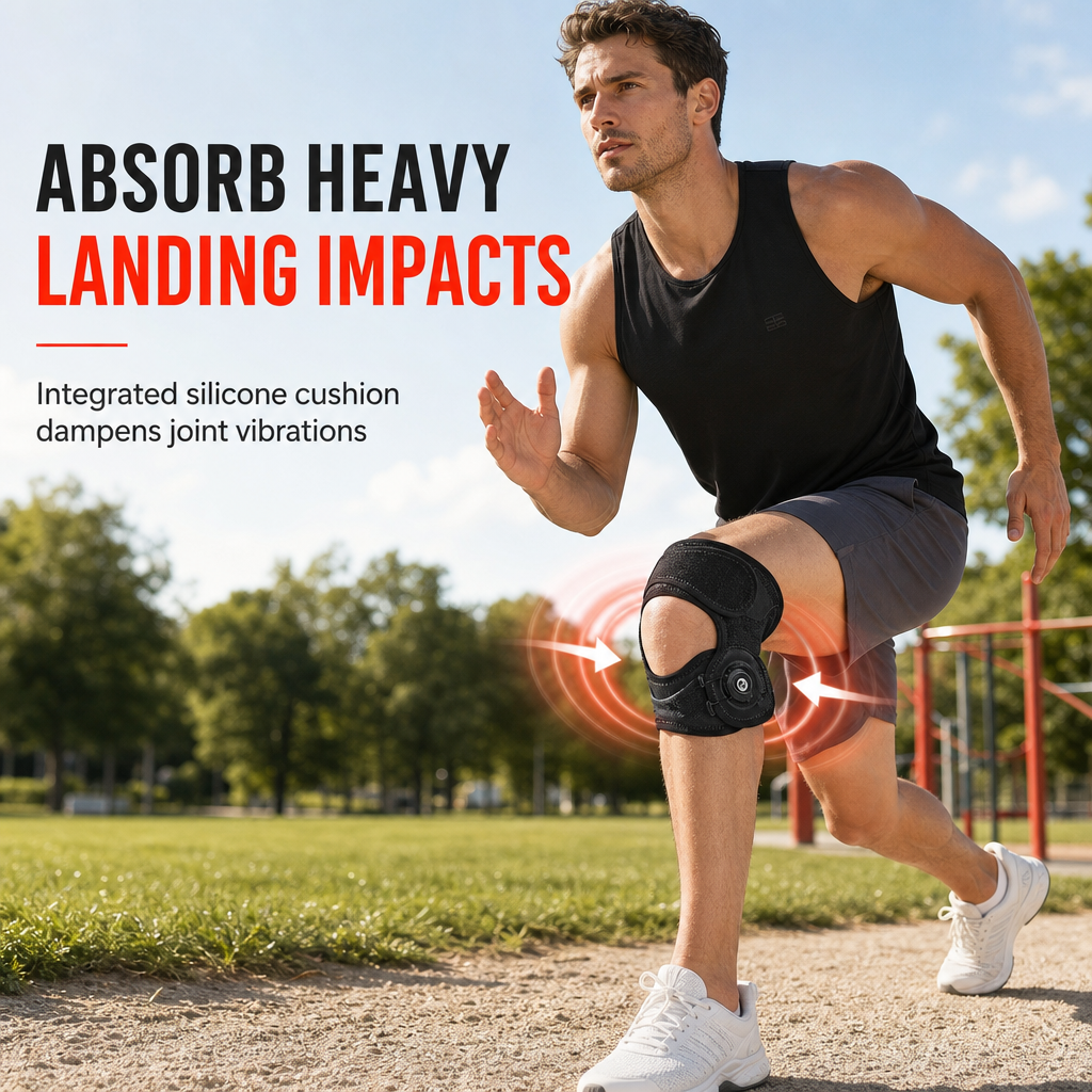 🦵✨Justerbar stabiliseringsrem i silikon for kneskålen