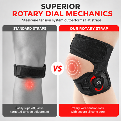 🦵✨Justerbar stabiliseringsrem i silikon for kneskålen