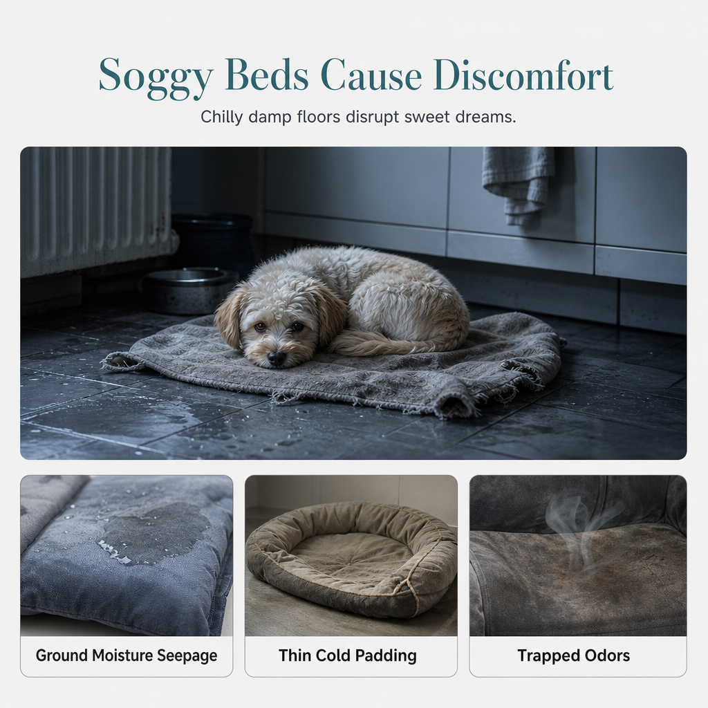 💤 50 % rabatt – et fantastisk tilbud 🐾 Komfortabel, oval dyreseng – laget av mykt fleece, fuktbestandig og klorfast