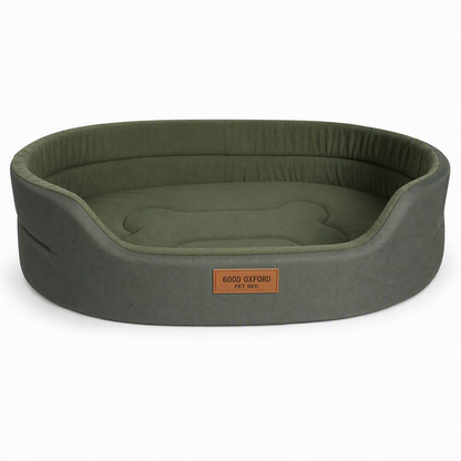 💤 50 % rabatt – et fantastisk tilbud 🐾 Komfortabel, oval dyreseng – laget av mykt fleece, fuktbestandig og klorfast