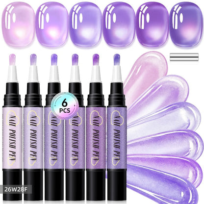 🎅 SISTE DAGS VARME SALG - 50% RABATT🌟😍 Glitter Cat Eye neglelakkpennsett
