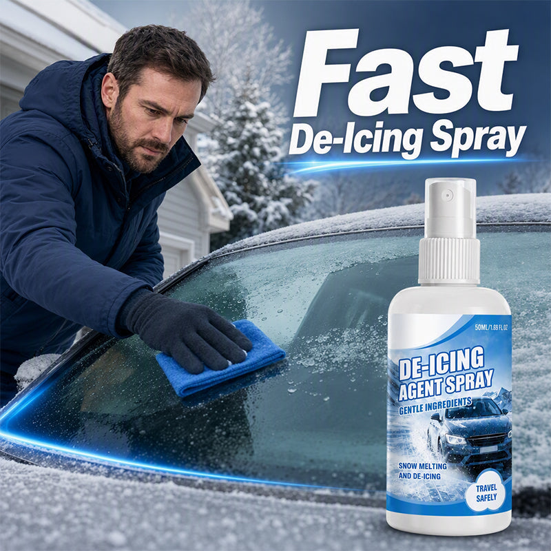 Hurtigvirkende avisingsspray for biler