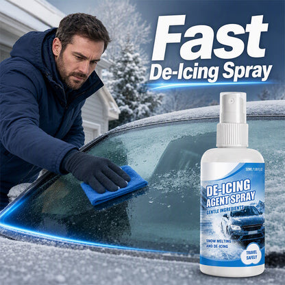 Hurtigvirkende avisingsspray for biler