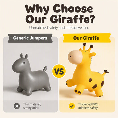Søt hoppende giraffedyrhopper for barn