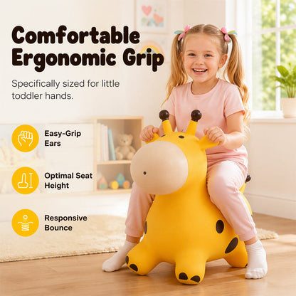 Søt hoppende giraffedyrhopper for barn