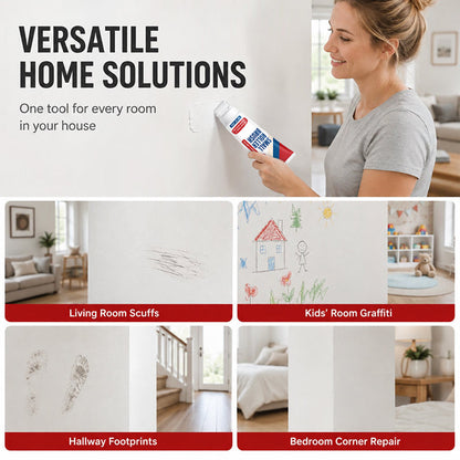 ✨🏡 NÅ: 50 % RABATT I EN BEGRENSET PERIODE – Reparasjonspasta for vegg med rulle – Alt-i-ett-løsning – Roterende rulle – Avfallsfri påføring – Langvarige resultater – Trygg for familien 🎨🛡️