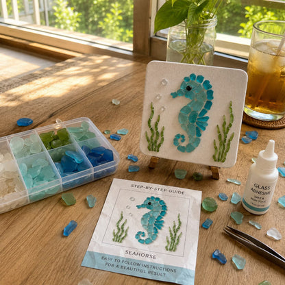 DIY sjøglass havmosaikk kunstsett