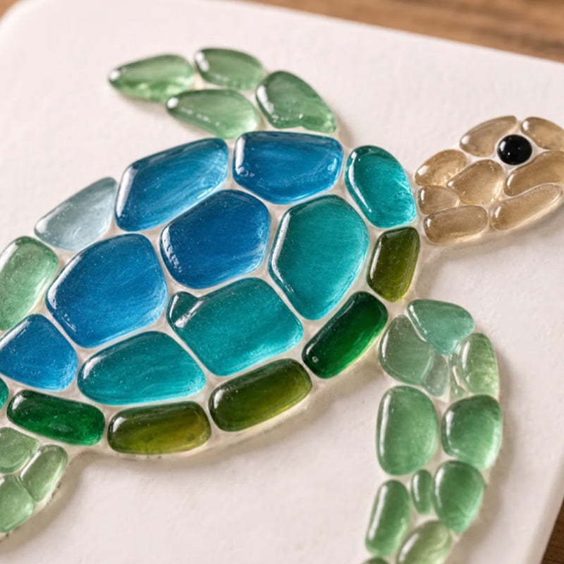 DIY sjøglass havmosaikk kunstsett