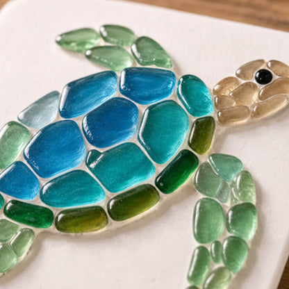DIY sjøglass havmosaikk kunstsett