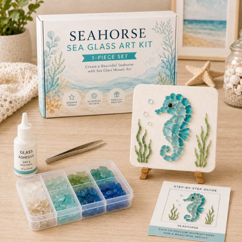 DIY sjøglass havmosaikk kunstsett