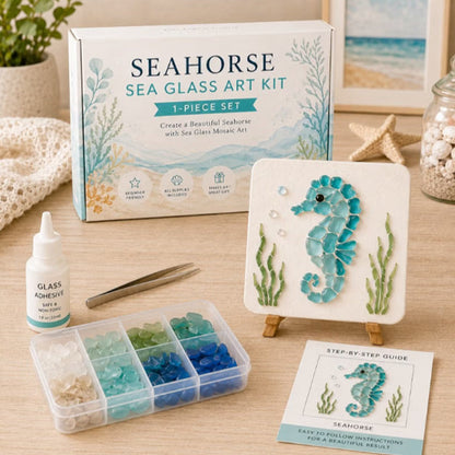 DIY sjøglass havmosaikk kunstsett