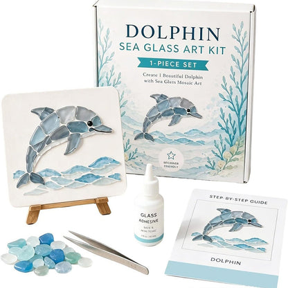 DIY sjøglass havmosaikk kunstsett
