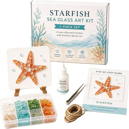 DIY sjøglass havmosaikk kunstsett