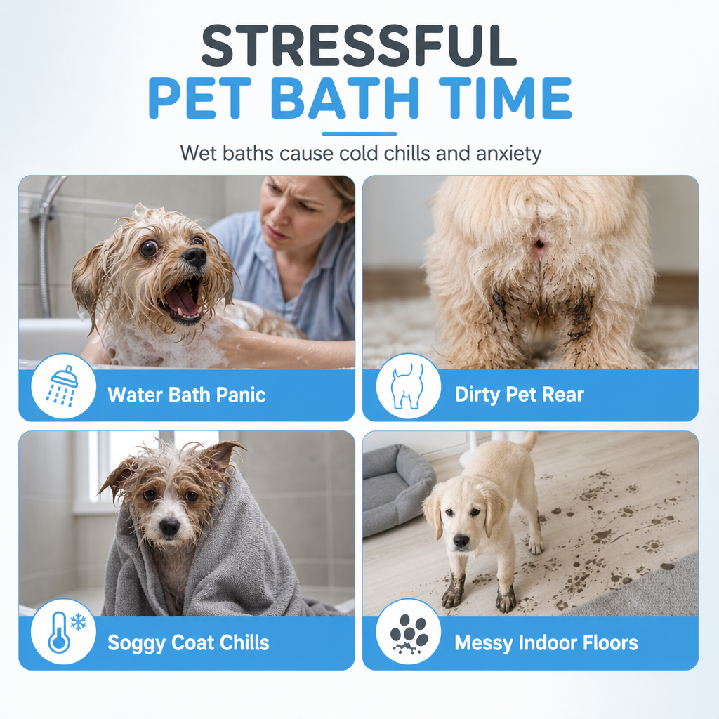 Waterless Pet Dry Cleaning Foam Shampoo for Puppies and Kittens