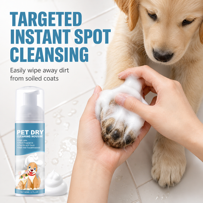Waterless Pet Dry Cleaning Foam Shampoo for Puppies and Kittens