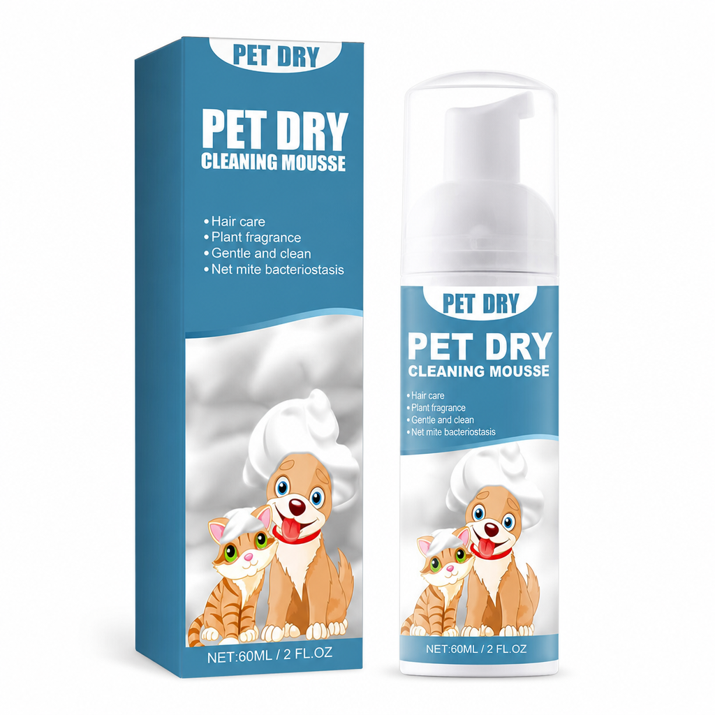 Waterless Pet Dry Cleaning Foam Shampoo for Puppies and Kittens