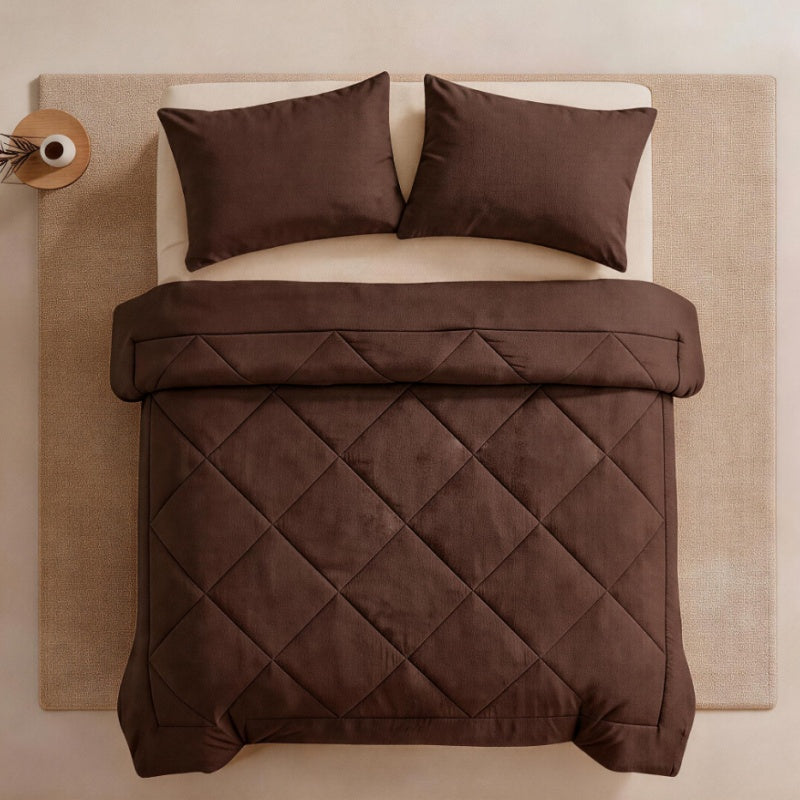 🛏️3-delt quiltet dynesett med pute