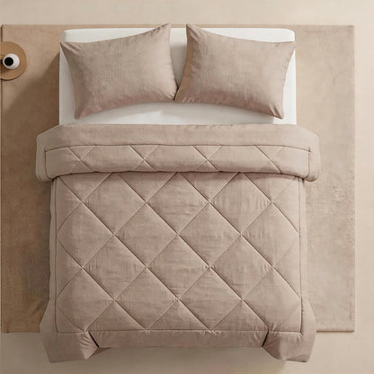 🛏️3-delt quiltet dynesett med pute
