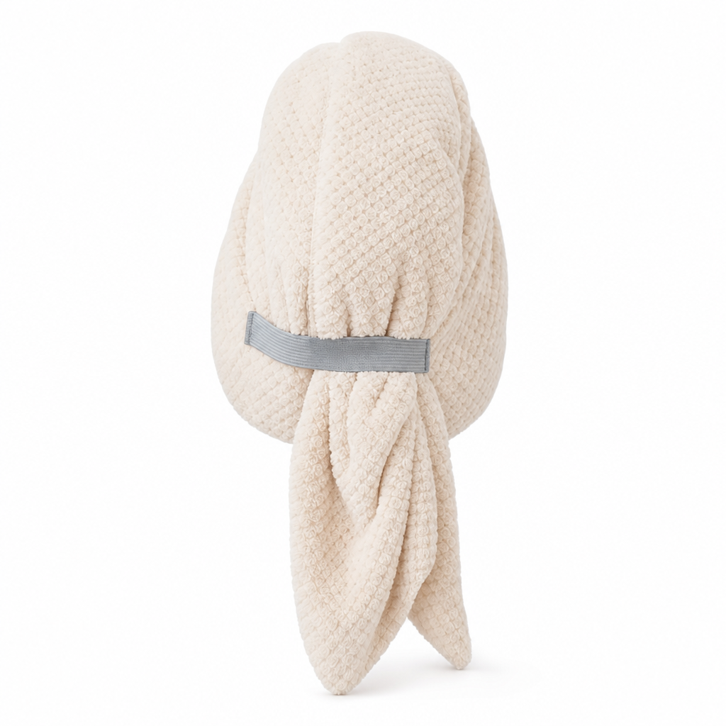 🍍 50 % RABATT NÅ! 💇‍♀️ Hårfønerhåndkle i korallfleece – hurtigtørkende, seks ganger så absorberende og ergonomisk turban ✨