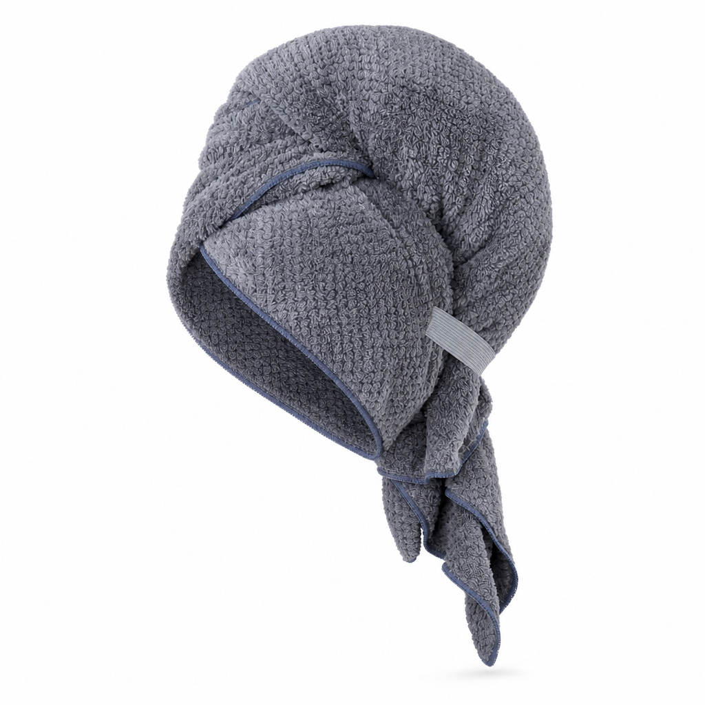 🍍 50 % RABATT NÅ! 💇‍♀️ Hårfønerhåndkle i korallfleece – hurtigtørkende, seks ganger så absorberende og ergonomisk turban ✨