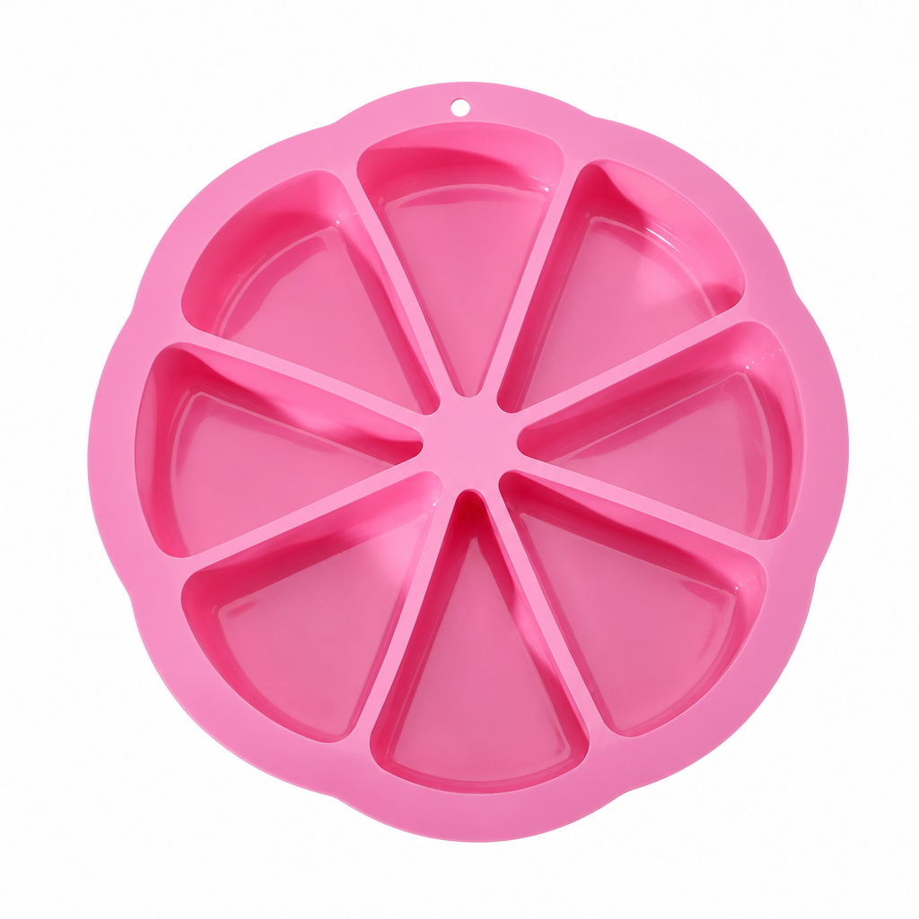 🥧 Silikon sconeform med 8 rom – non-stick, varmebestandig, perfekte trekantede bakverk. Enkel å rengjøre! ✨🧁