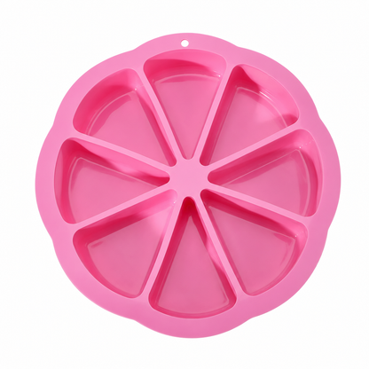 🥧 Silikon sconeform med 8 rom – non-stick, varmebestandig, perfekte trekantede bakverk. Enkel å rengjøre! ✨🧁