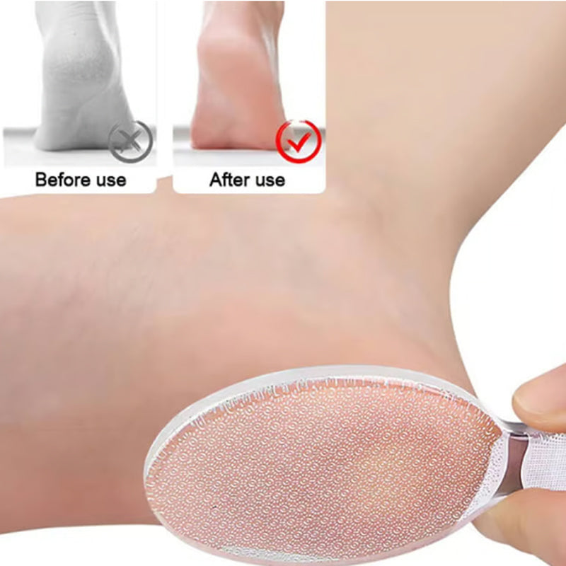 Eksfolierende fotfil i nanoglass med etui