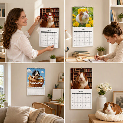 🗓️🔥2027 Morsom og søt veggkalender med marsvin