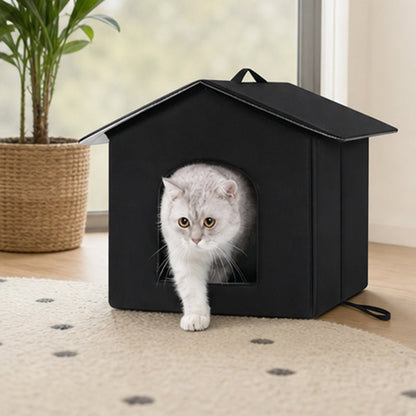 🐱 Utendørs kattehus – isolert og værbestandig