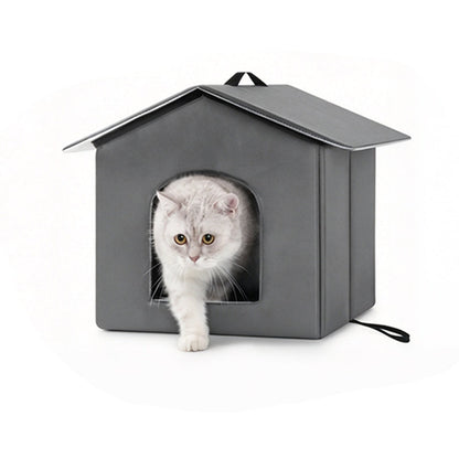 🐱 Utendørs kattehus – isolert og værbestandig