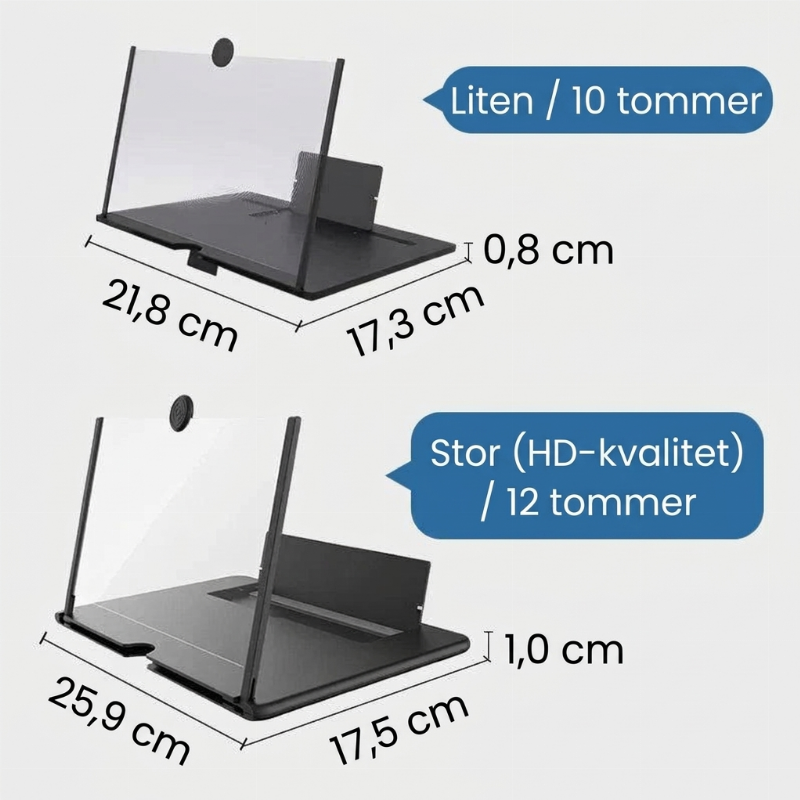 📱 50 % RABATT! 👀 Unngå anstrengte øyne – skjermforstørrer for mobiltelefon, stor bildevisning, kompakt, praktisk for filmtitting
