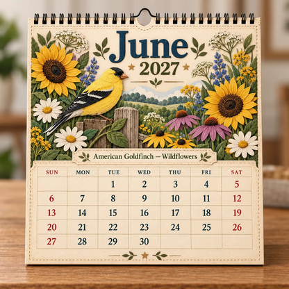Veggkalender for amerikanske fugler 2027