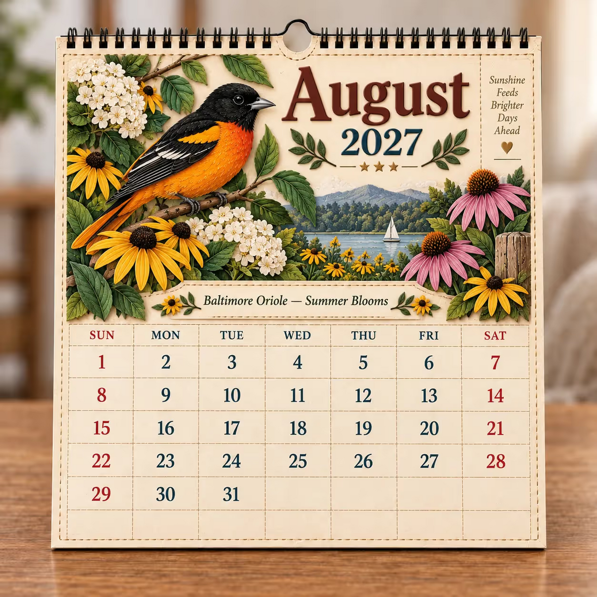 Veggkalender for amerikanske fugler 2027