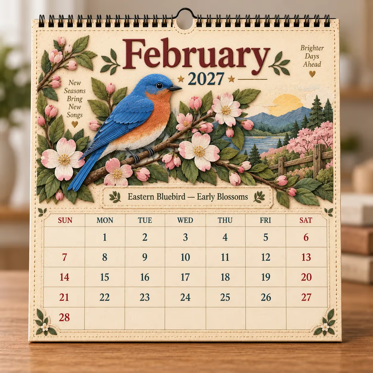 Veggkalender for amerikanske fugler 2027