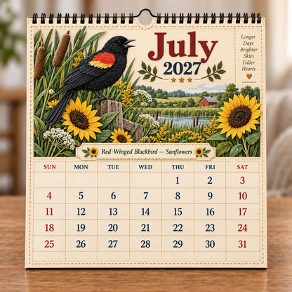 Veggkalender for amerikanske fugler 2027