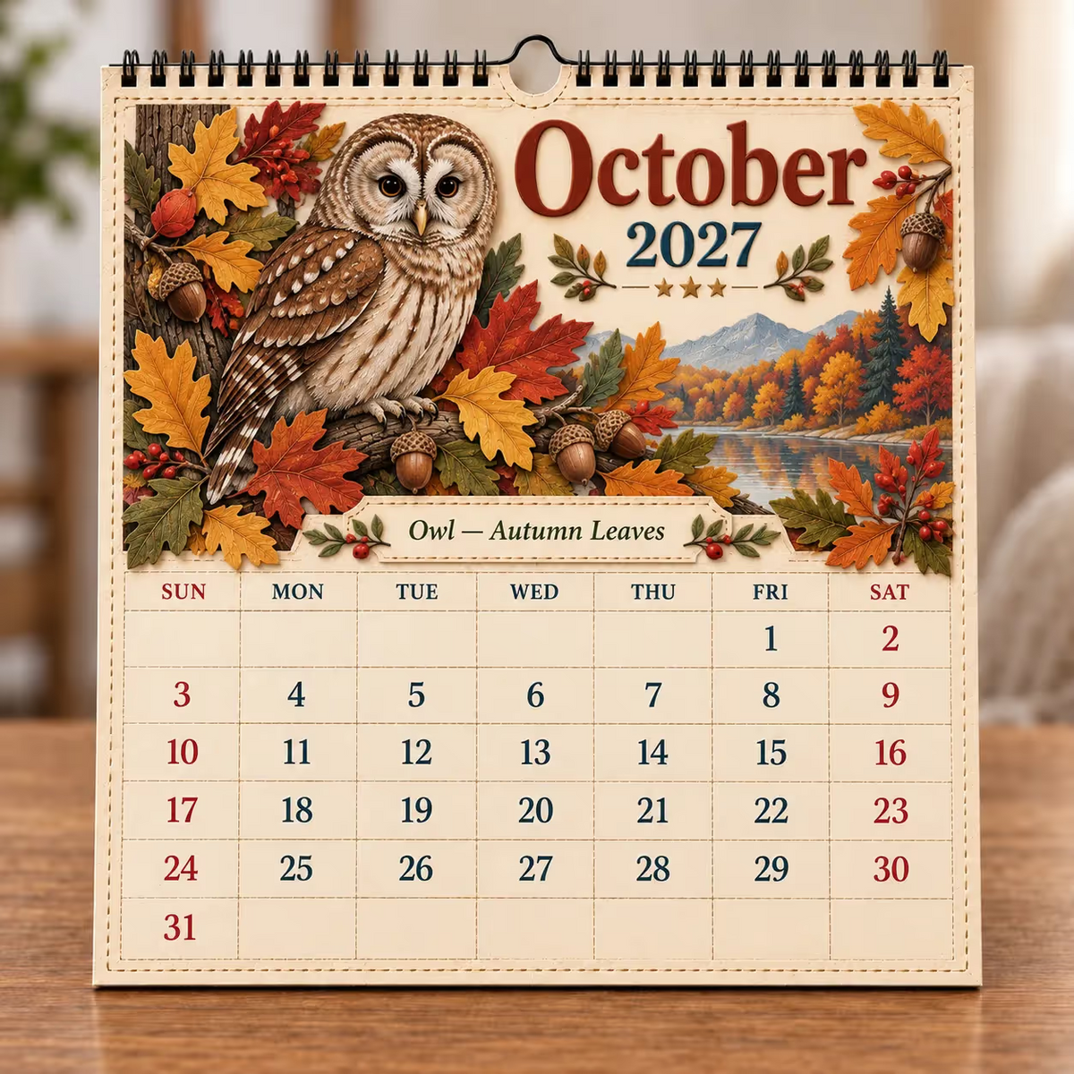 Veggkalender for amerikanske fugler 2027