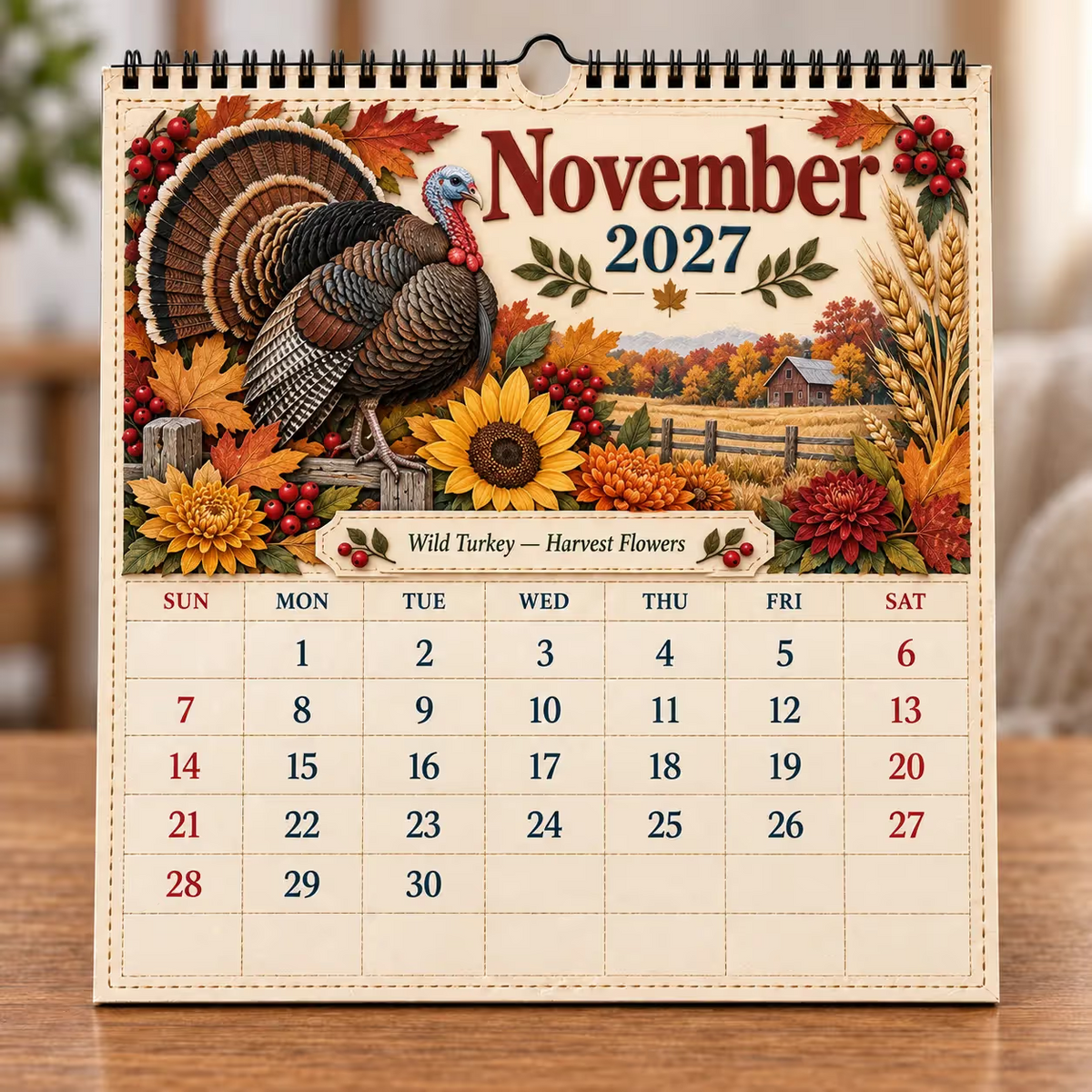 Veggkalender for amerikanske fugler 2027
