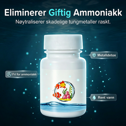Umiddelbar klorfjerner for akvarier